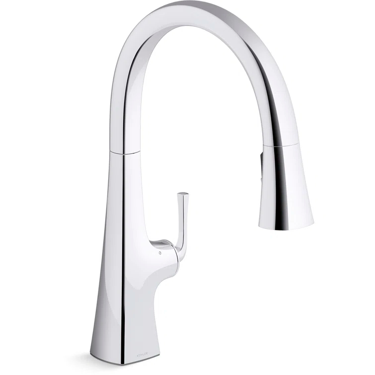 Graze Touchless Pull-Down Kitchen Sink Faucet With Three-Function Sprayhead