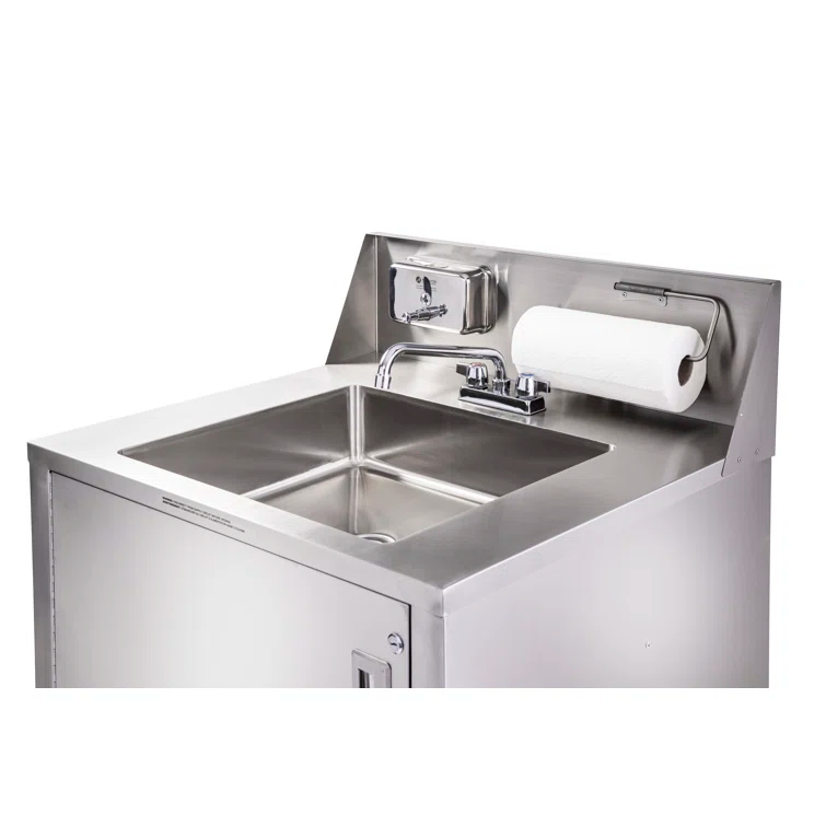 32'' L x 29.5'' W Portable Handwash Station with Faucet