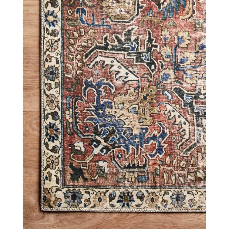 Chris Loves Julia x Loloi Jules Oriental Merlot Rug
