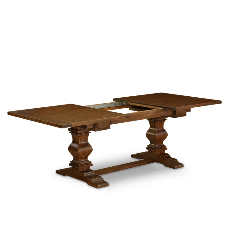 Lassale Removable Leaf Solid Wood Dining Set