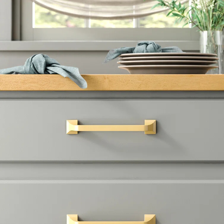 Forge Kitchen Cabinet Handles, Solid Core Drawer Pulls for Cabinet Doors, 5-1/16" (128mm)