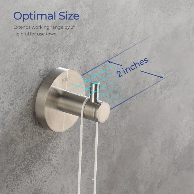 KIBI KBA1401BN Wall Mounted Robe Hook