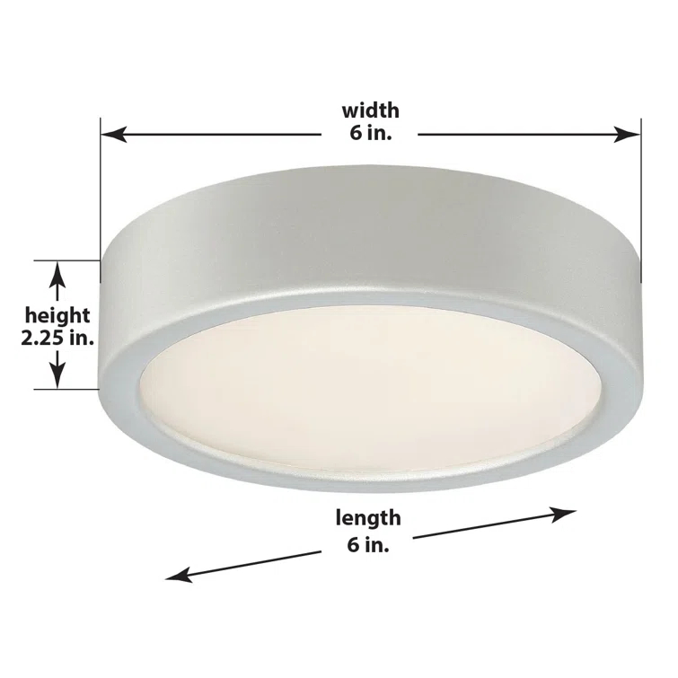 Hilmar Glass LED Flush Mount