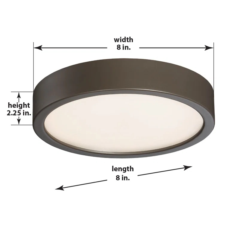 Hilmar Glass LED Flush Mount
