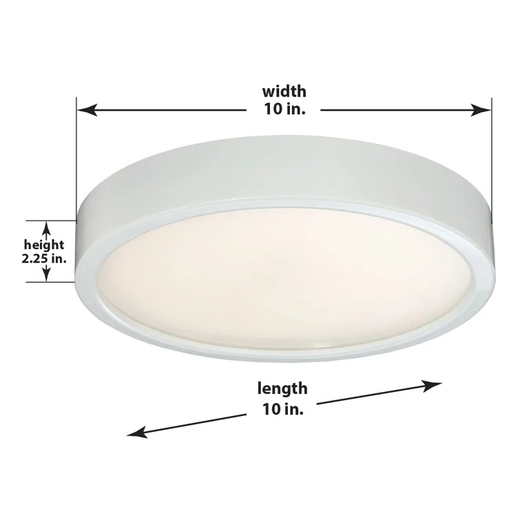 Hilmar Glass LED Flush Mount