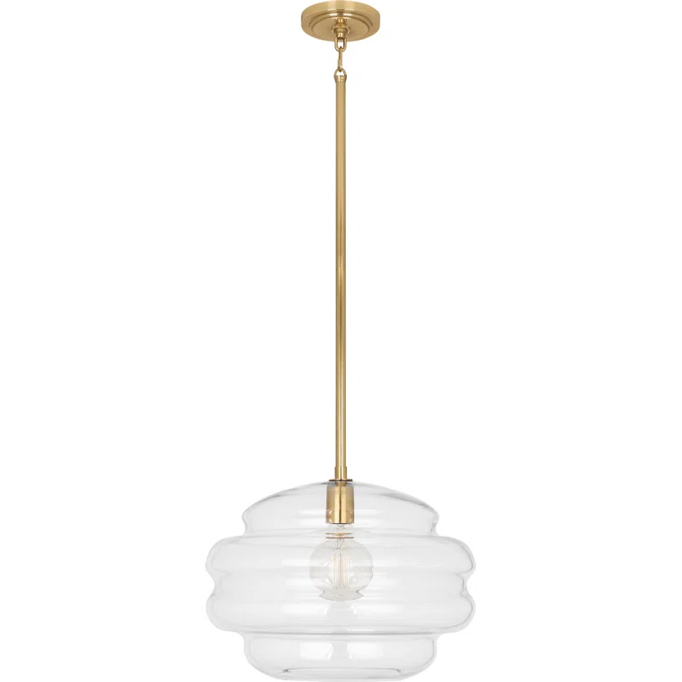 Robert Abbey Horizon 1 - Light Modern Brass Single Pendant
