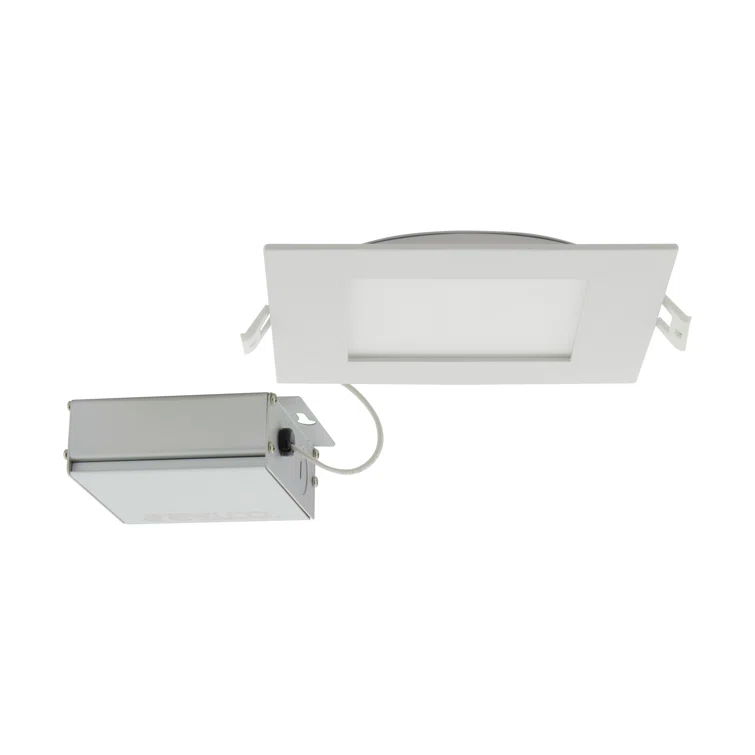 Satco S11830 6.69'' Selectable Color Temperature Dimmable Air-Tight IC Rated LED Canless Recessed Lighting Kit