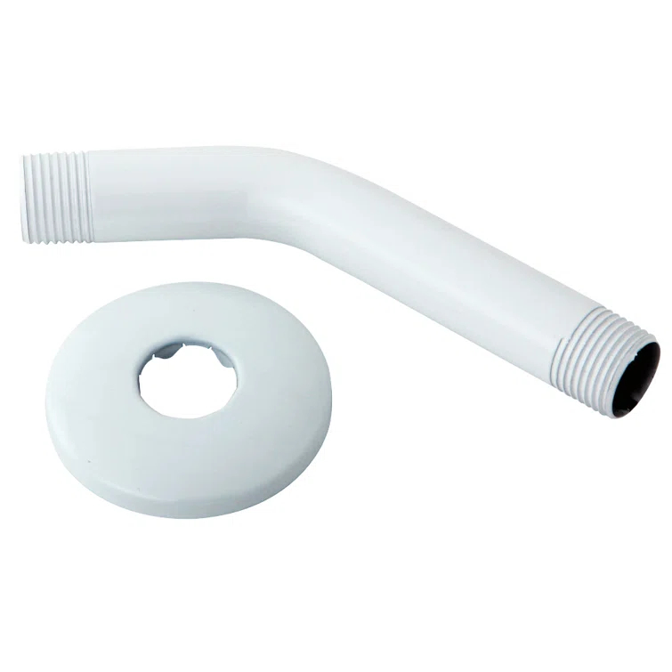1/2" IPS x 6" Wall Mount Shower Arm with Sure Grip Flange
