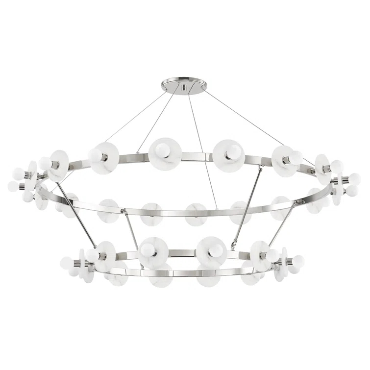 Austen 30 - Light Dimmable Wagon Wheel Chandelier