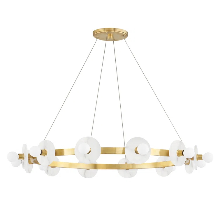 Austen 12 - Light Dimmable Wagon Wheel Chandelier