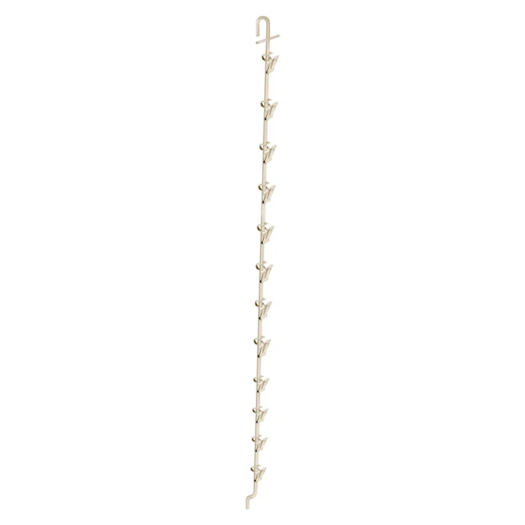 Azar Displays 800300 12 Station Metal Display Rod w/ Rounded Top, 10-Pack (Set of 10)