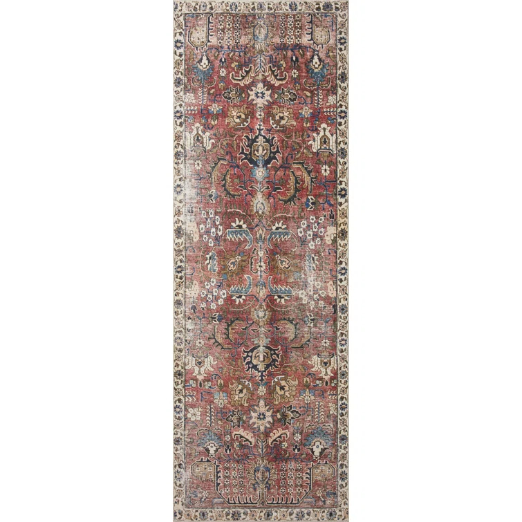 Chris Loves Julia x Loloi Jules Oriental Merlot Rug