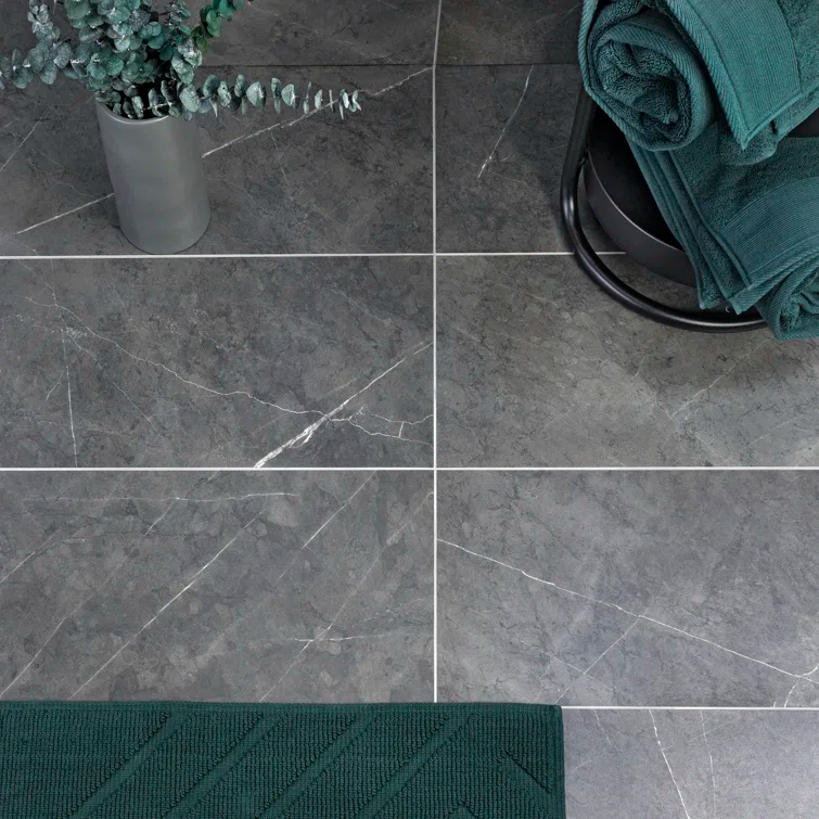 12" x 24" Porcelain Marble Look Wall & Tile