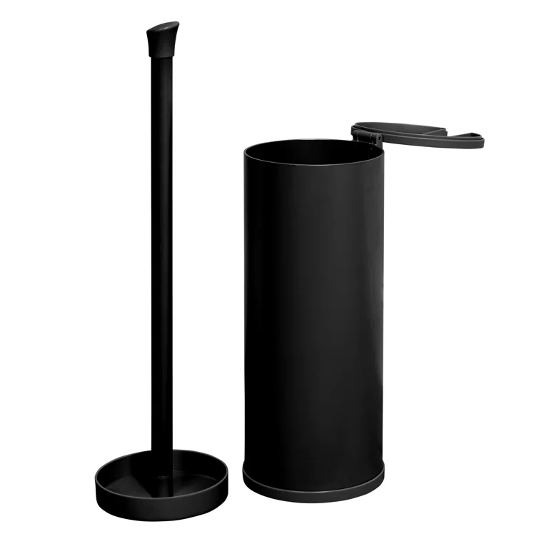 Zenna Home ETP1ALBKL Free Standing Toilet Paper Holder