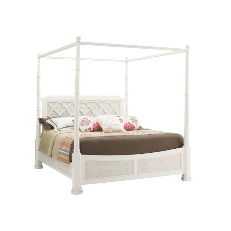 Ivory Key Canopy Bed