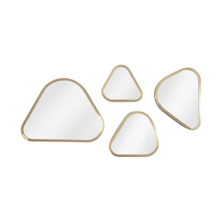 Phillips Collection Pebble 4 Piece Pebble Beveled Mirror Set