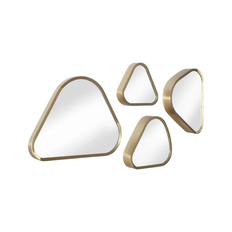 Phillips Collection Pebble 4 Piece Pebble Beveled Mirror Set
