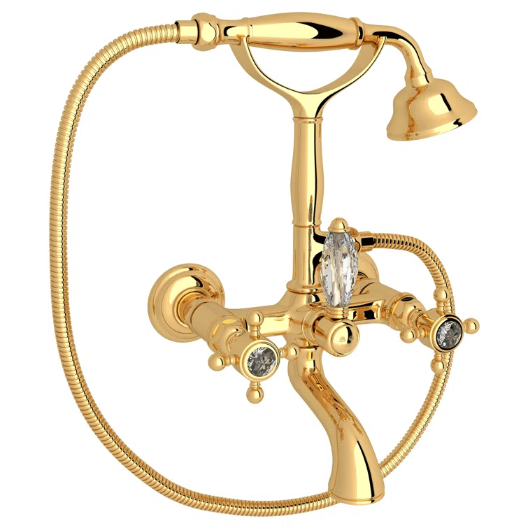 Country Exposed Wall Mount Tub Filler