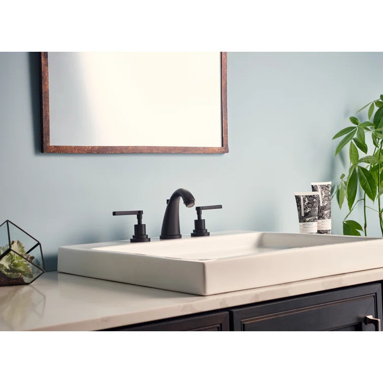 Lombardia Widespread Lavatory Faucet With C-Spout
