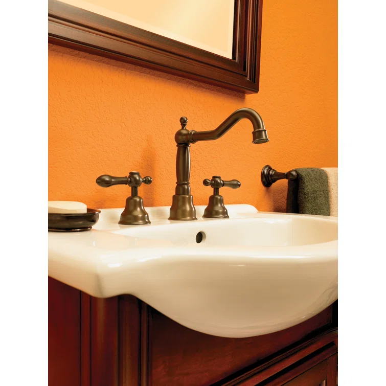 Arcana Widespread Lavatory Faucet With Column Spout