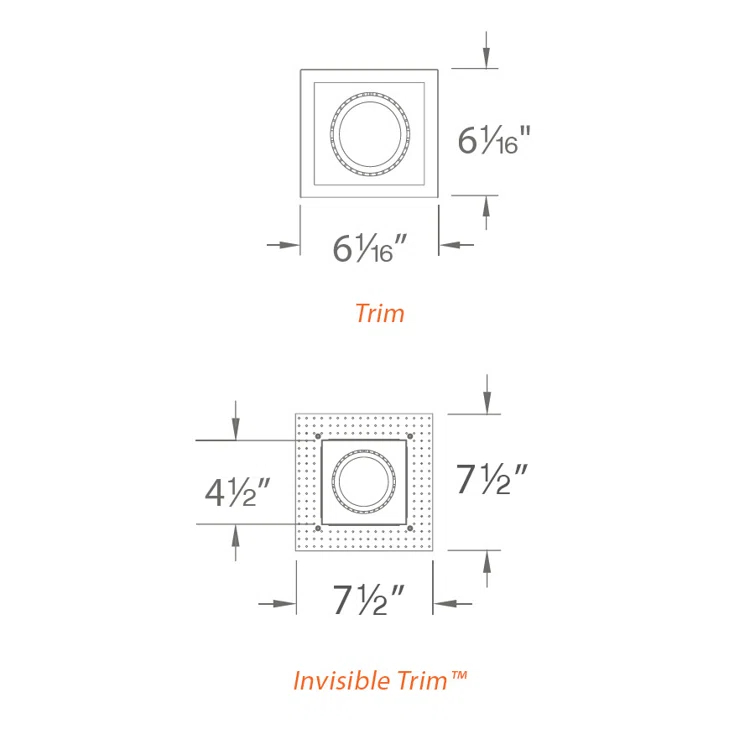 6'' Dimmable Standard Recessed Lighting Kit