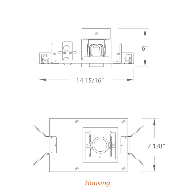 6'' Dimmable Standard Recessed Lighting Kit