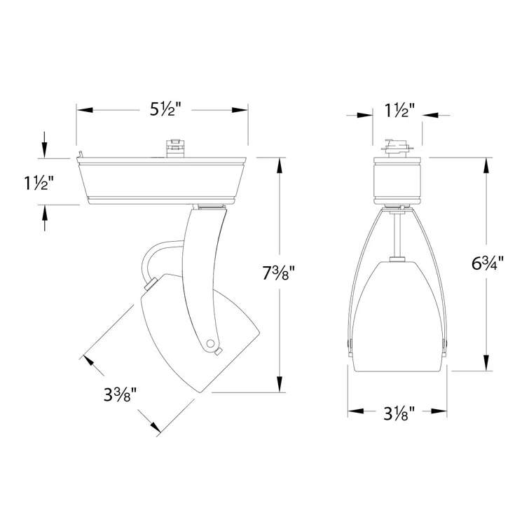 Impulse LED Adjustable Track Head