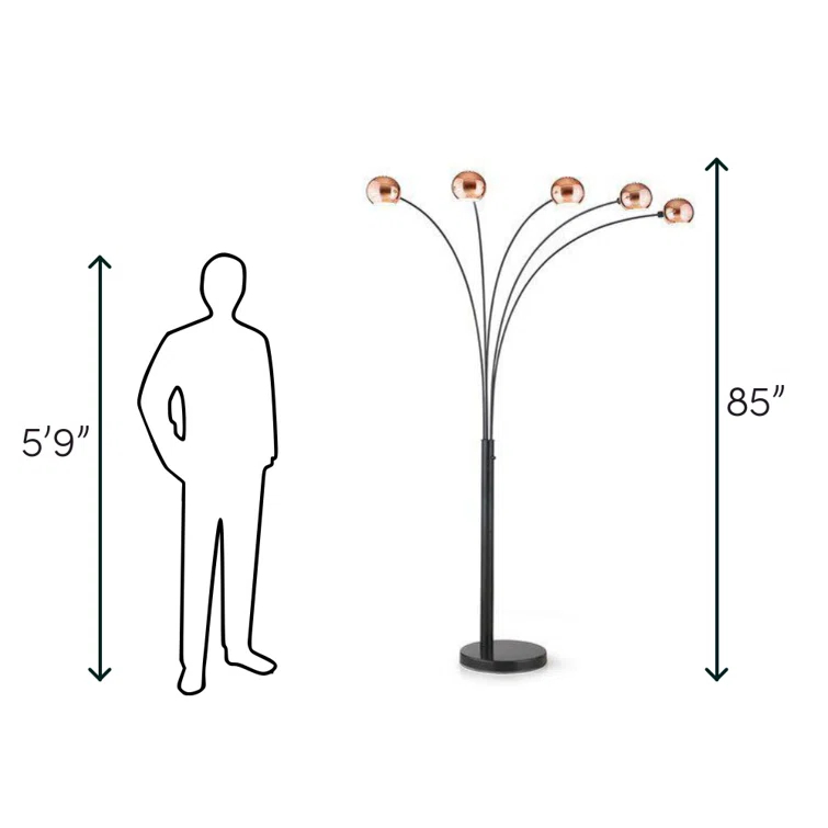 Wrought Studio™ Dealba 85'' Tree Floor Lamp
