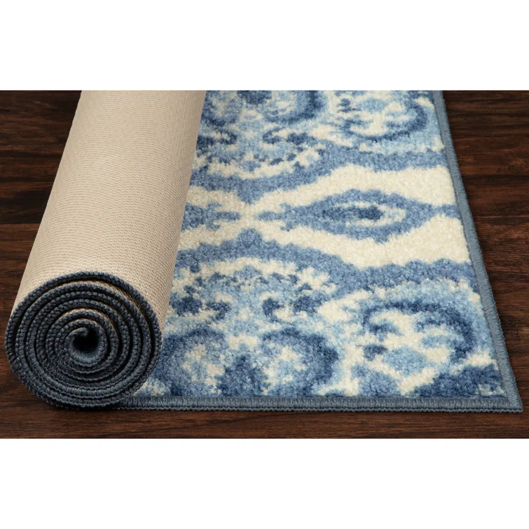 Hertel Floral Blue Area Rug