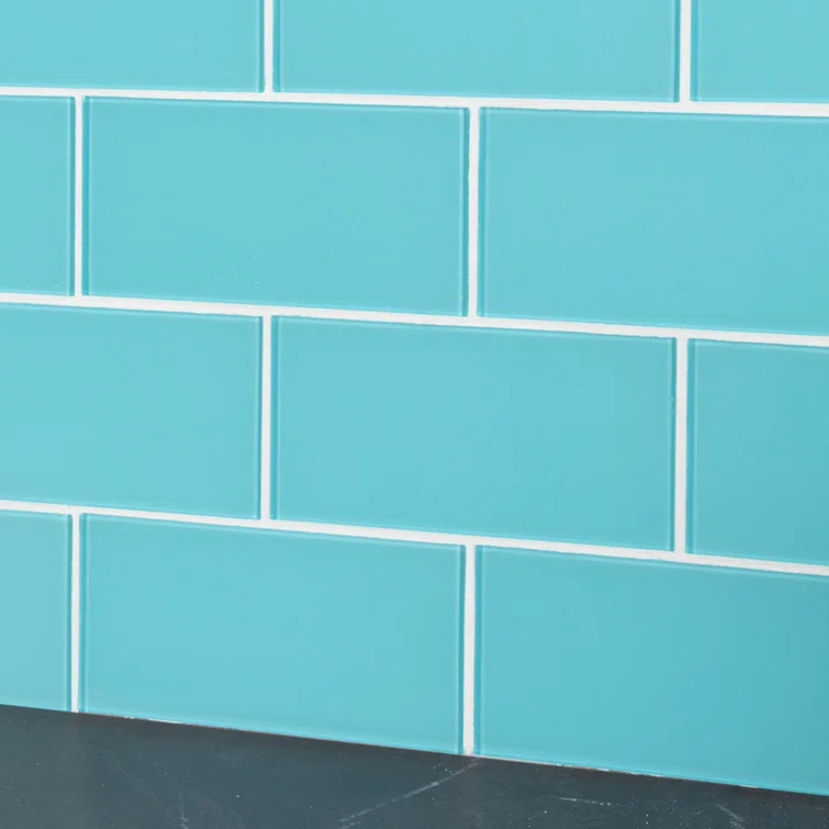 Premium 3" x 6" Straight Edge Glass Mosaic Subway Tile