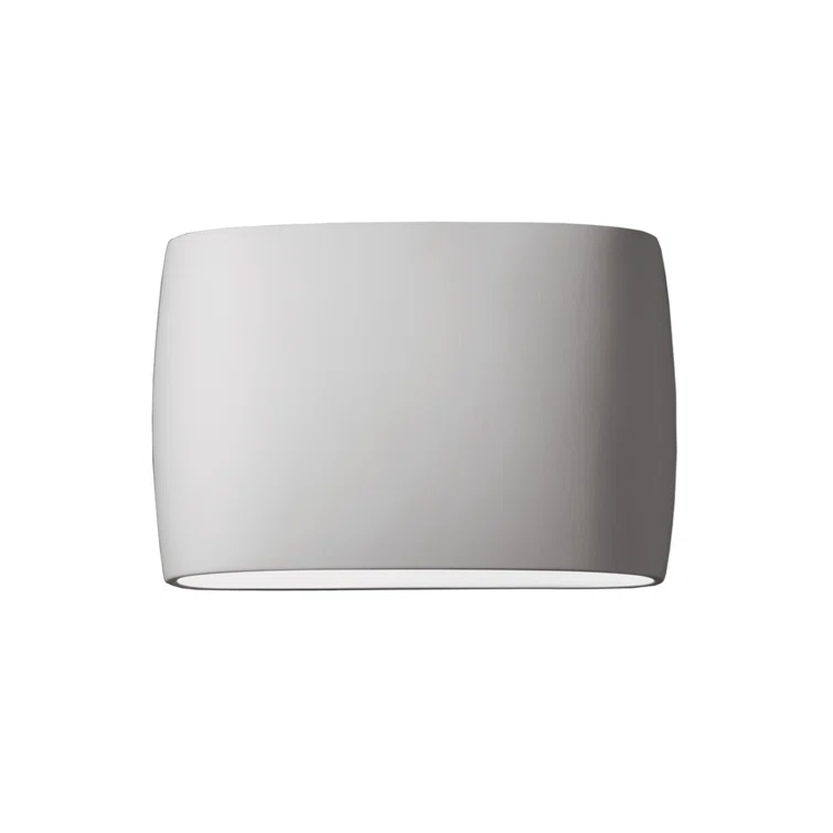 Elegance 2-Light Gold and White Ceramic Outdoor Flush Mount