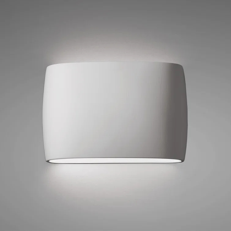 Elegance 2-Light Gold and White Ceramic Outdoor Flush Mount