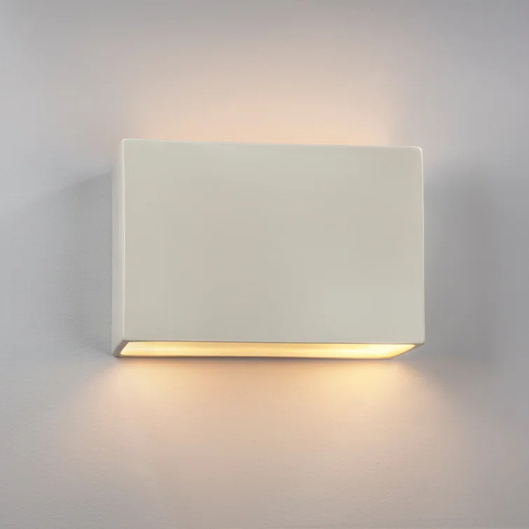 Coastal Matte White Ceramic 10'' Outdoor Wall Sconce