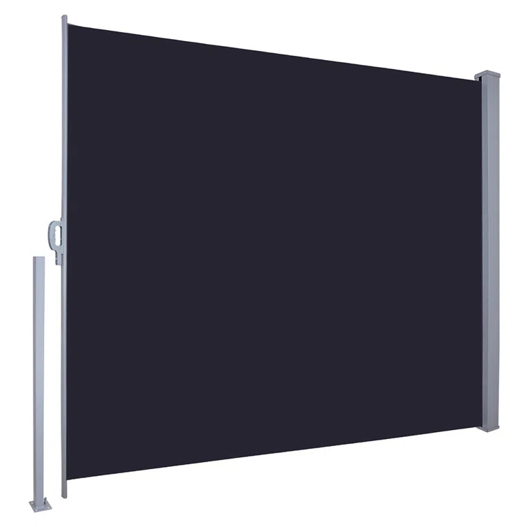Yescom Yescom D Fabric Black Cover Motorized Retractable Side Awning