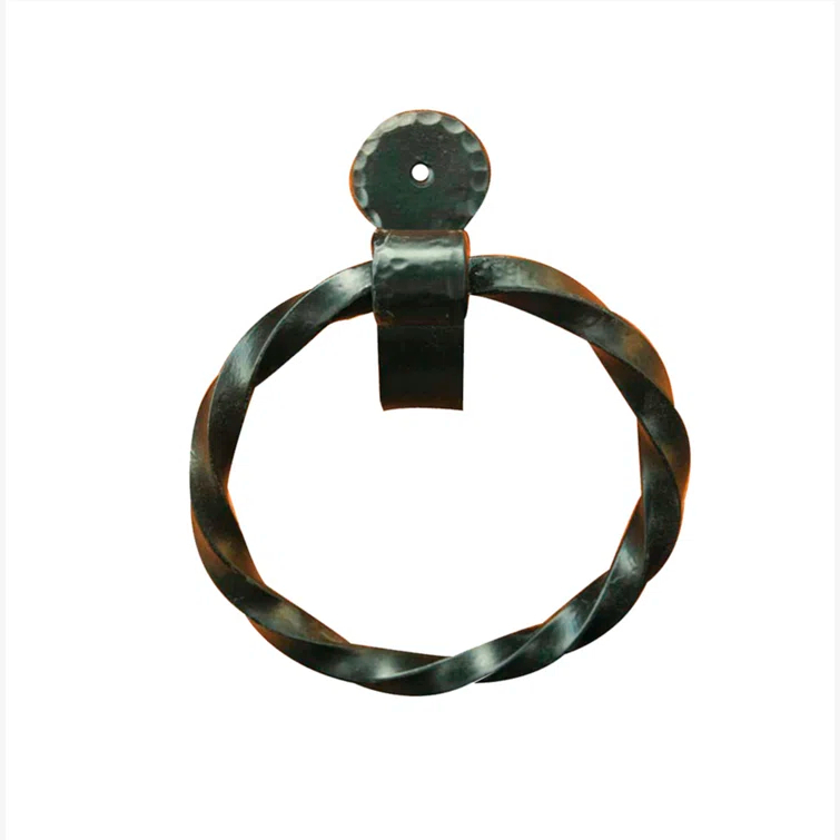 Hand Forged Wrought Iron Towel Ring
