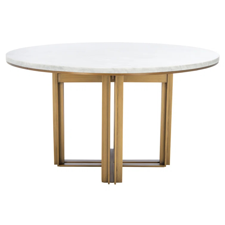 Safavieh Couture Azalea Round Marble Top Dining Table