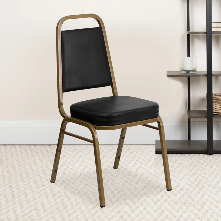 Flash Furniture Amaya Trapezoidal Back Stacking Banquet Chair with 2.5" Thick Seat