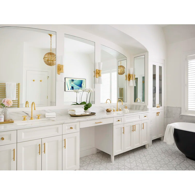 Graceline Widespread Lavatory Faucet With C-Spout