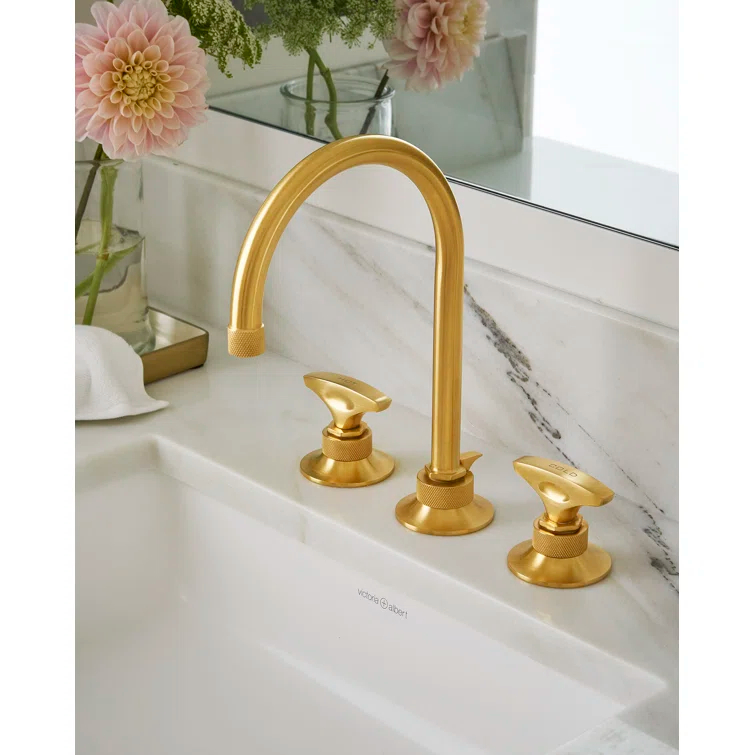 Graceline Widespread Lavatory Faucet With C-Spout
