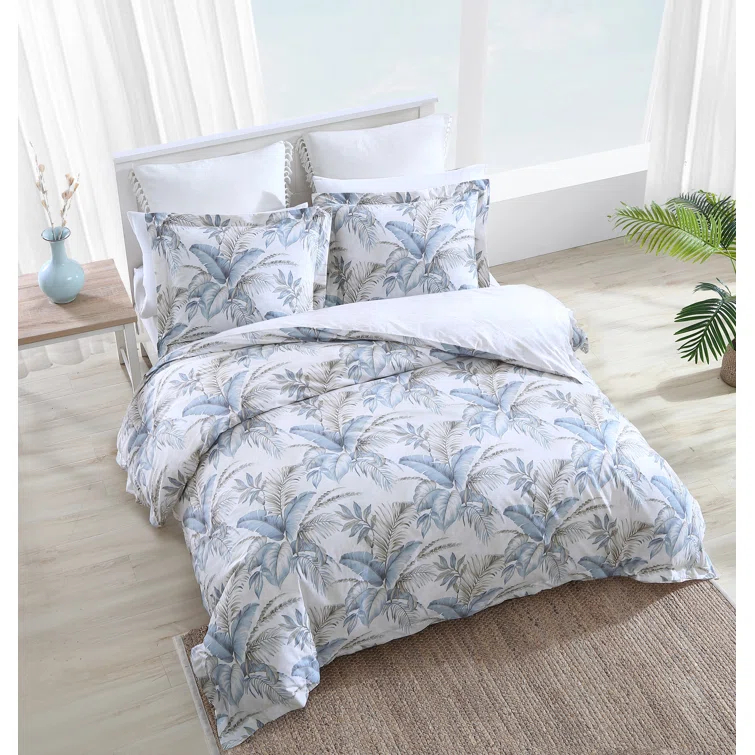 Tommy Bahama Bakers Bluff Blue Cotton Comforter Set