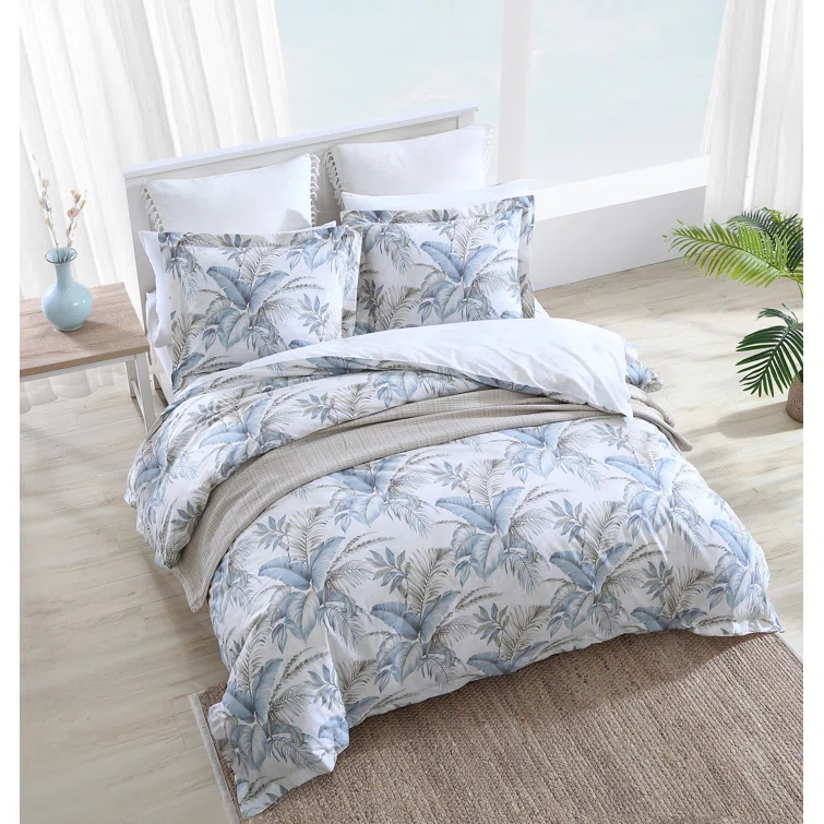 Tommy Bahama Bakers Bluff Blue Cotton Comforter Set