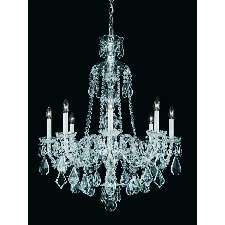Hamilton 8 - Light Glass Classic / Traditional Chandelier