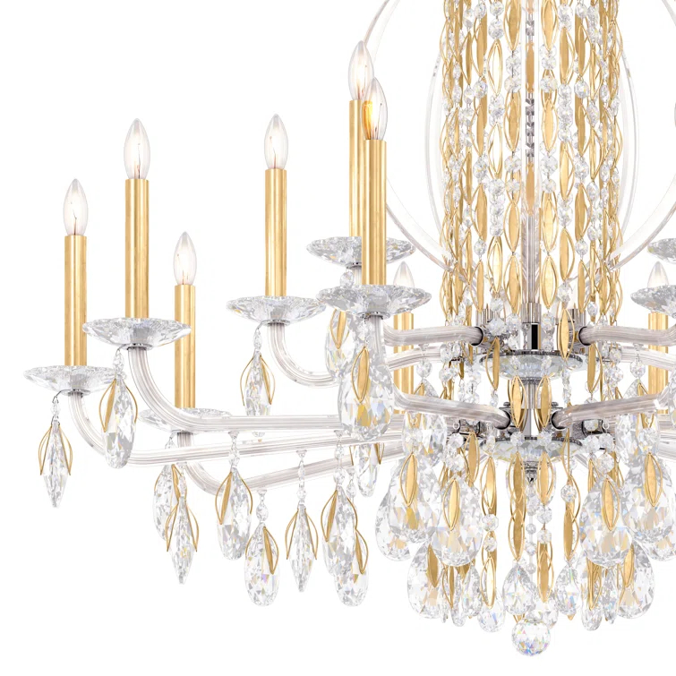 Sarella 15 - Light Glass Classic / Traditional Chandelier