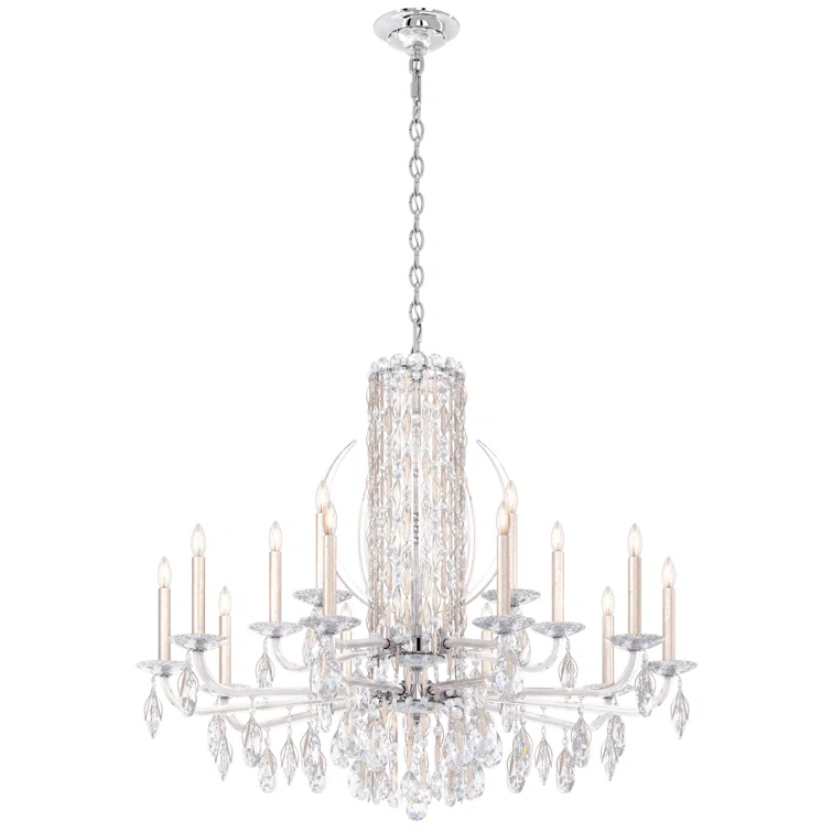 Sarella 15 - Light Glass Classic / Traditional Chandelier