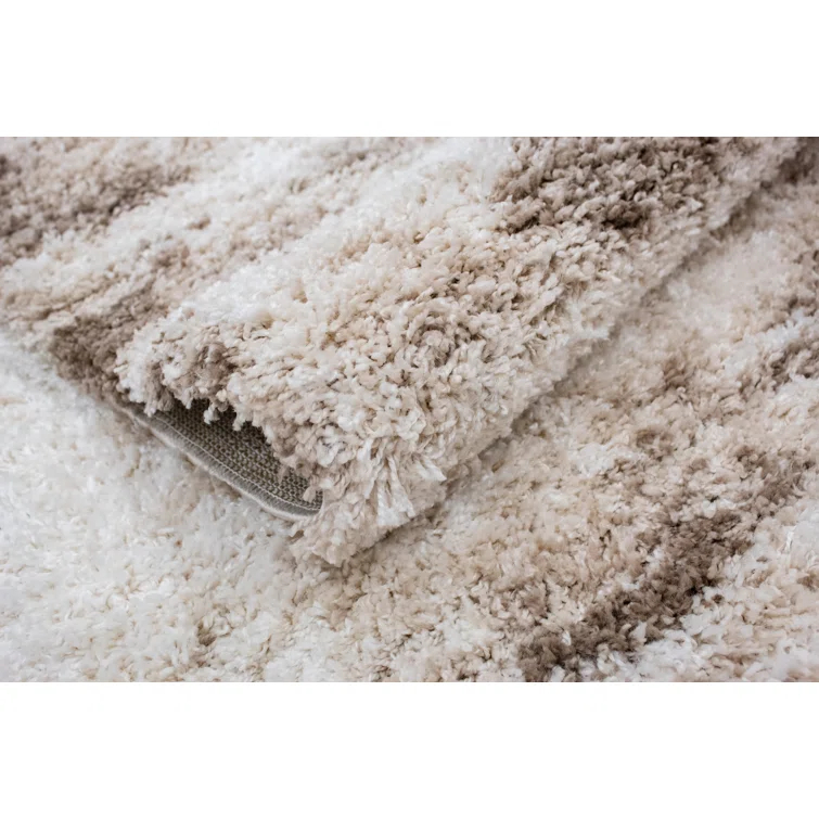 Alban Indoor Shag Beige Area Rug