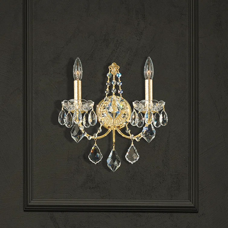 Century Steel Candle Wall Light