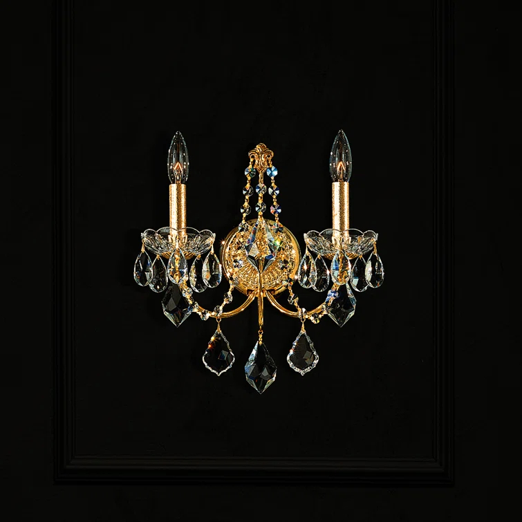 Century Steel Candle Wall Light