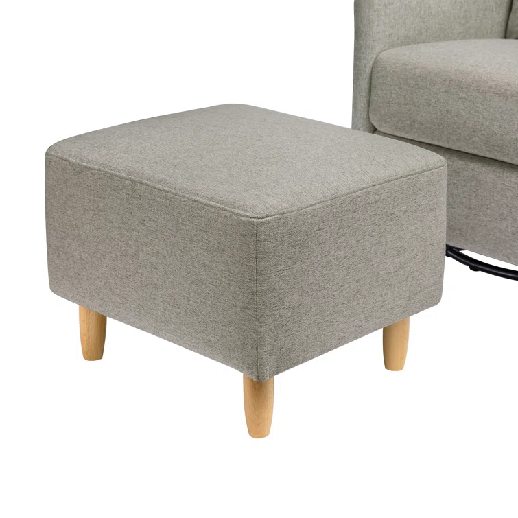 Toco Swivel Glider with Ottoman Set