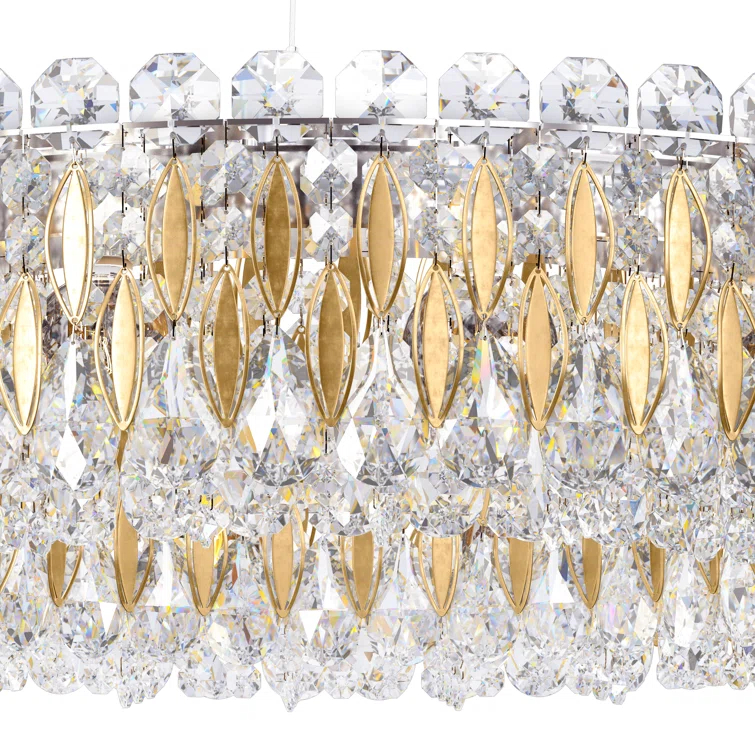Sarella 12 - Light Dimmable Drum Chandelier