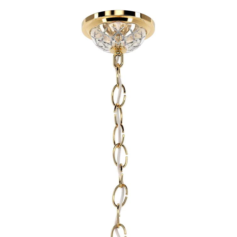 Century 12 - Light Glass Dimmable Classic / Traditional Chandelier